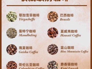 知名咖啡有哪些