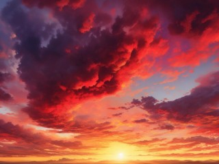 火烧云为何染红天幕？