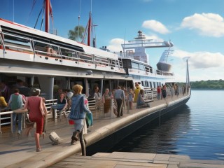 ferry是渡轮还是动词摆渡？