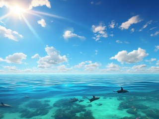 蓝天碧海具体指怎样的自然景象？