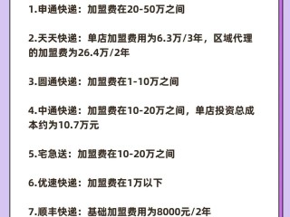 加盟快递品牌，哪个更靠谱？