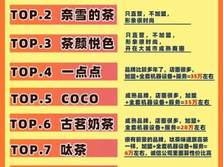 奶茶加盟有哪些禁忌？