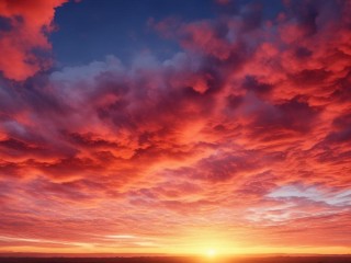 火烧云为何染红天幕？