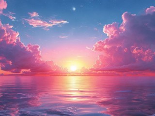 什么样的云霞染红天际？