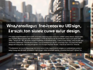 UE设计具体指什么？