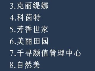 有哪些美容加盟