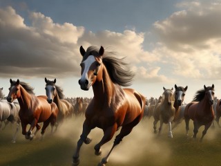 万马奔腾究竟形容的是何种景象或气势？