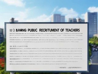 贵港公开招聘教师，何时报名？有何条件？