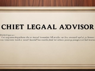 首席法律顾问公开招聘有何具体要求？