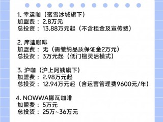 品牌加盟包括哪些