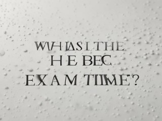 BEC考试时间是什么时候？