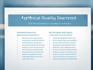 技术质量部公开招聘，岗位要求与职责是什么？
