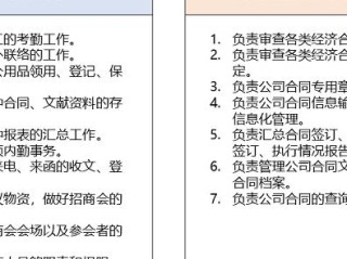 学校文员岗位职责