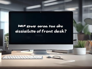 前台工作核心职责究竟是什么？