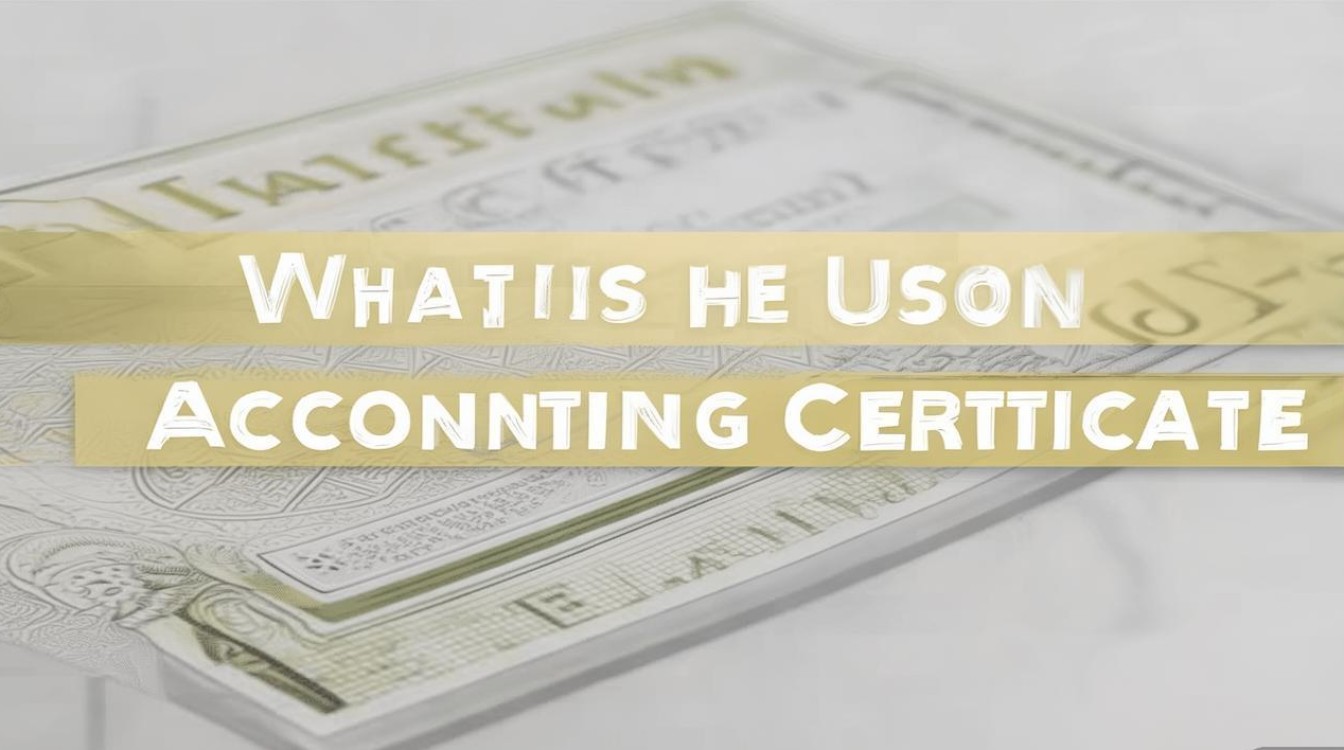 会计证书到底有什么用? 会计证书到底有什么用?
