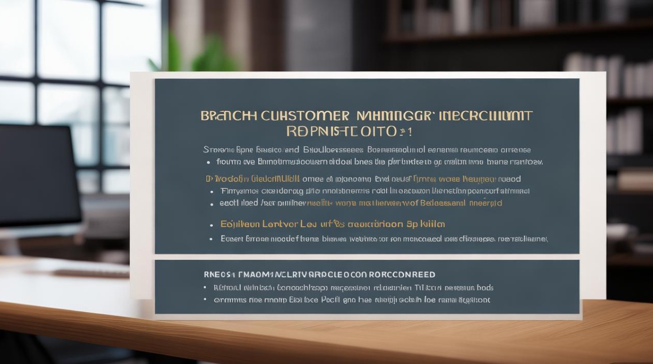 支行客户经理招聘有何具体要求?