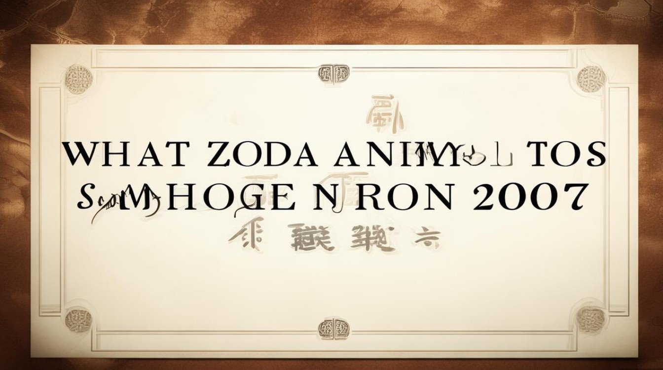 2007年出生到底属什么生肖? 2007年出生到底属什么生肖?