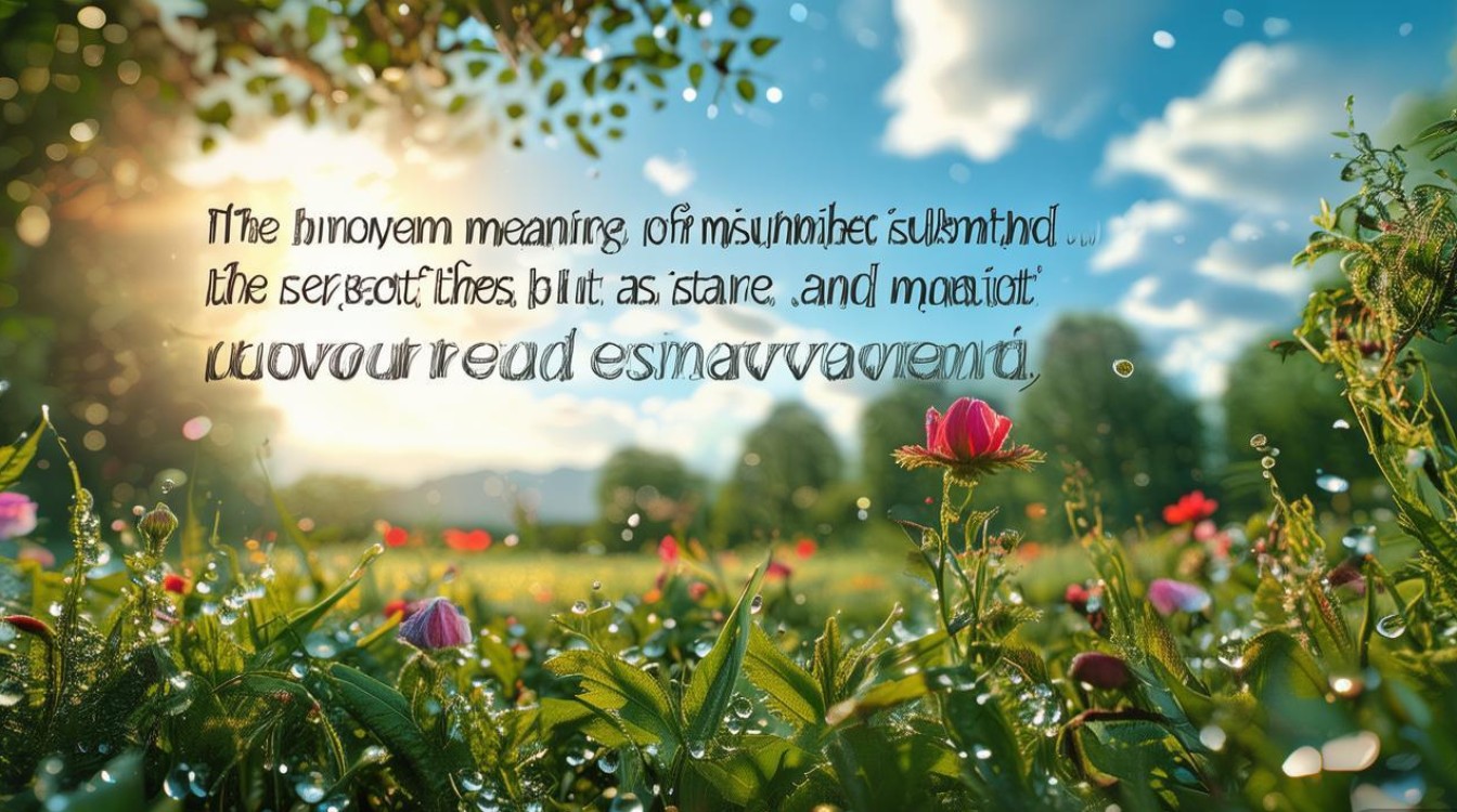 阳光雨露的深层含义是什么? 阳光雨露的深层含义是什么?