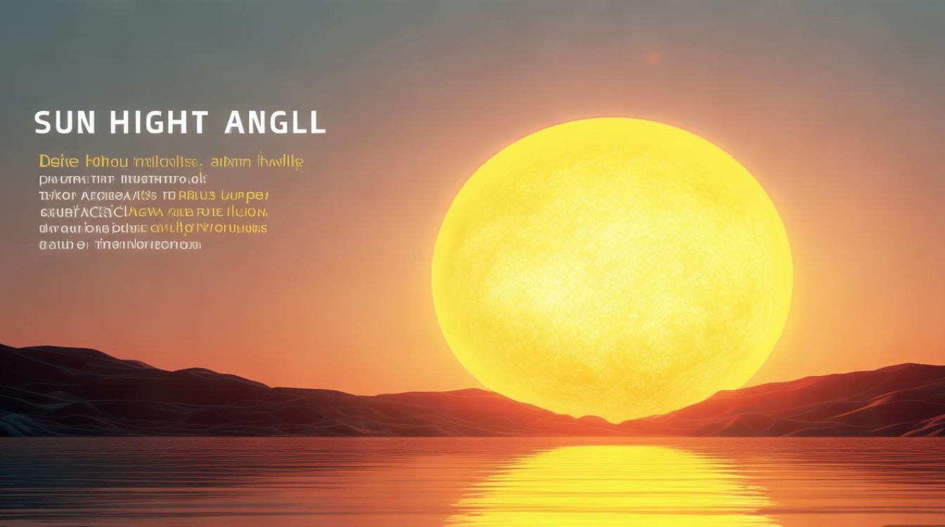 太阳高度角究竟是什么？