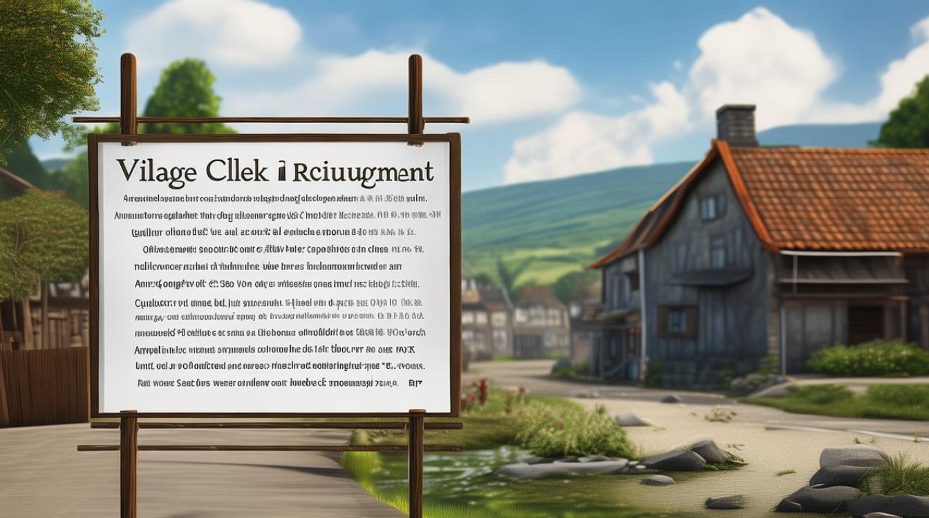 村文书公开招聘有何要求与流程？