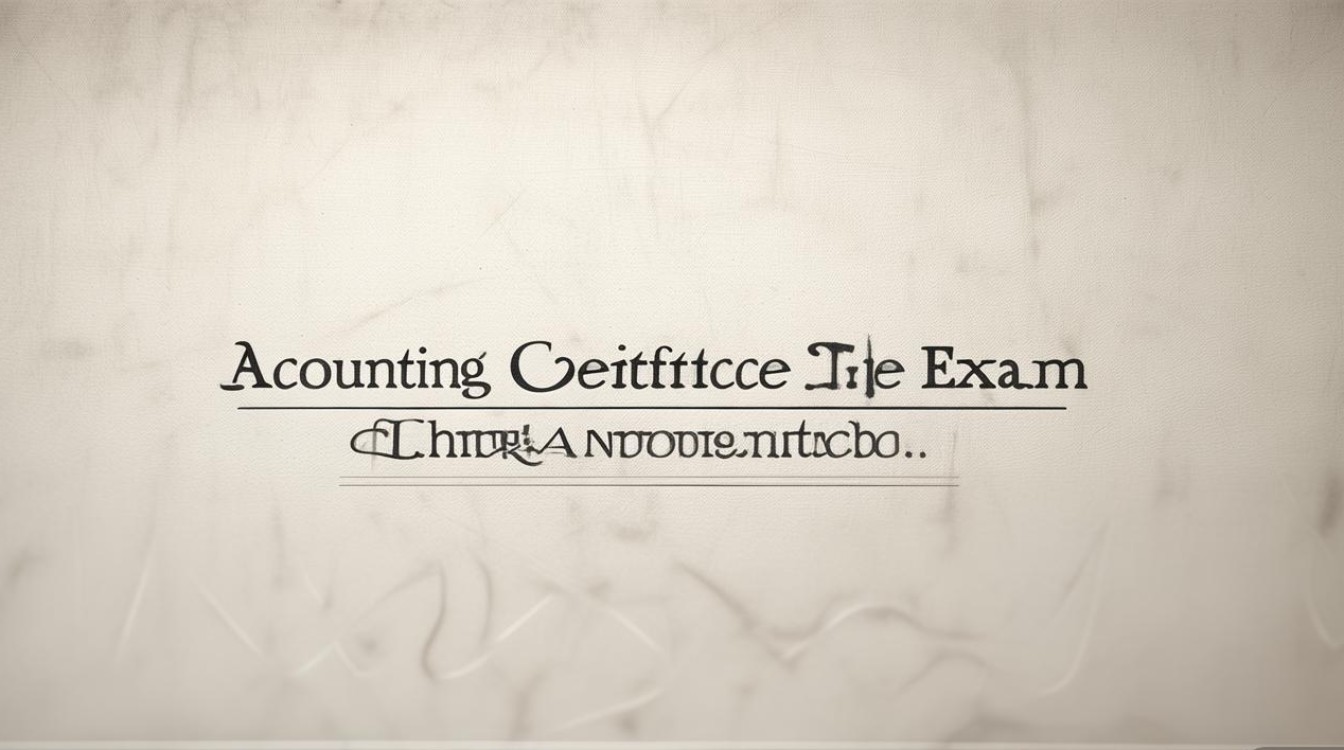 会计证考试时间何时安排？