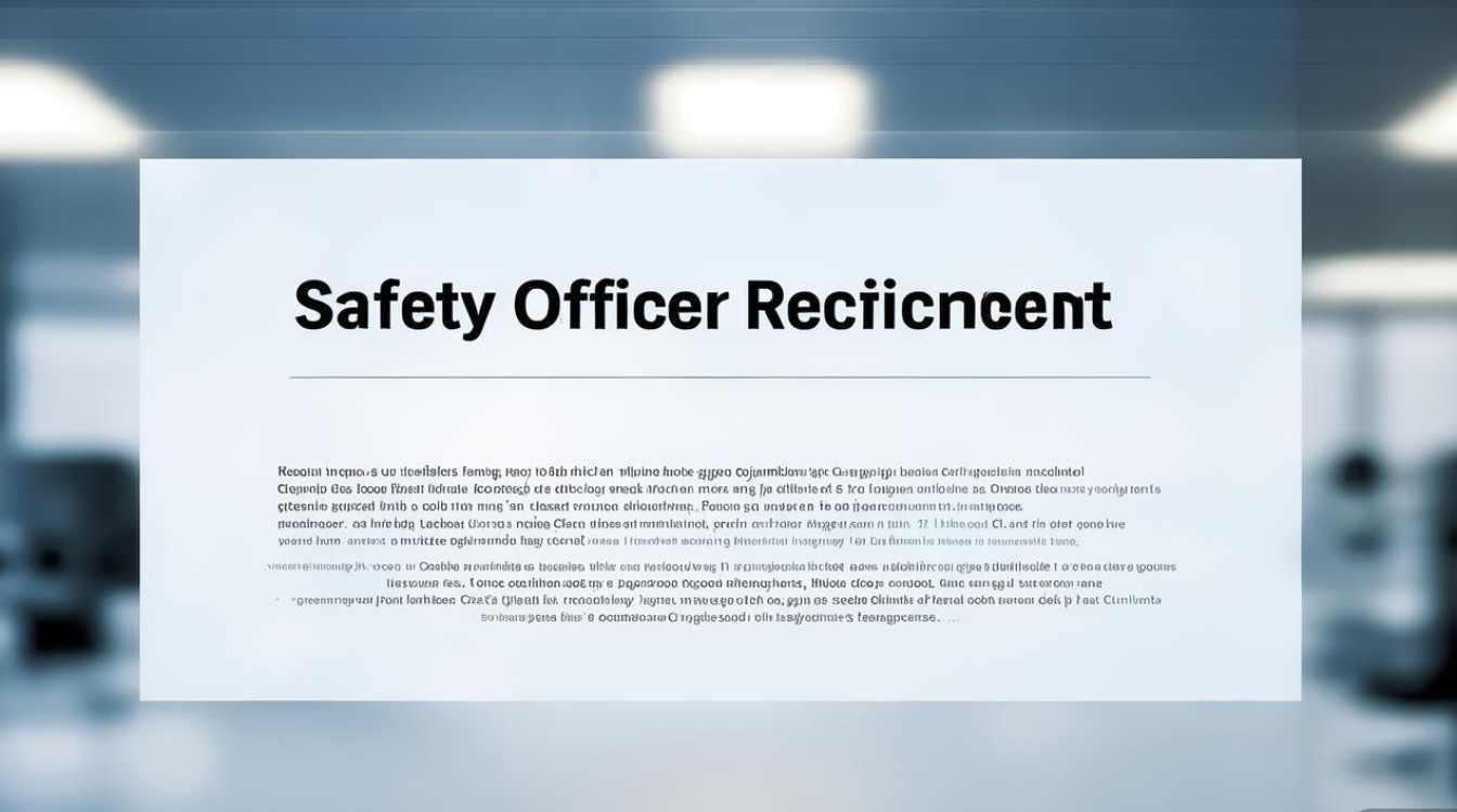 安全员招聘，要求有哪些？