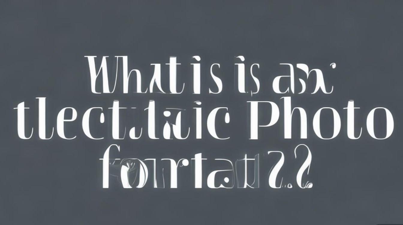电子照片是什么格式？