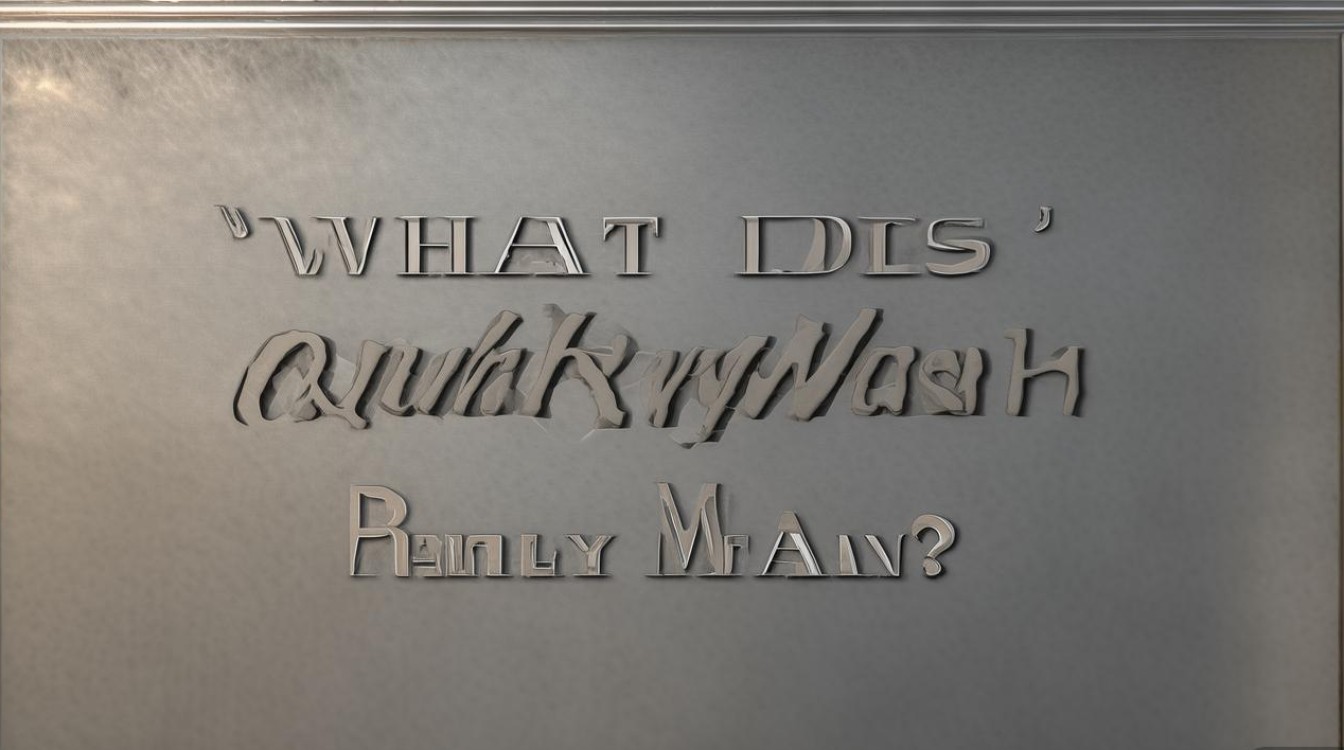 快洗究竟指什么? 快洗究竟指什么?