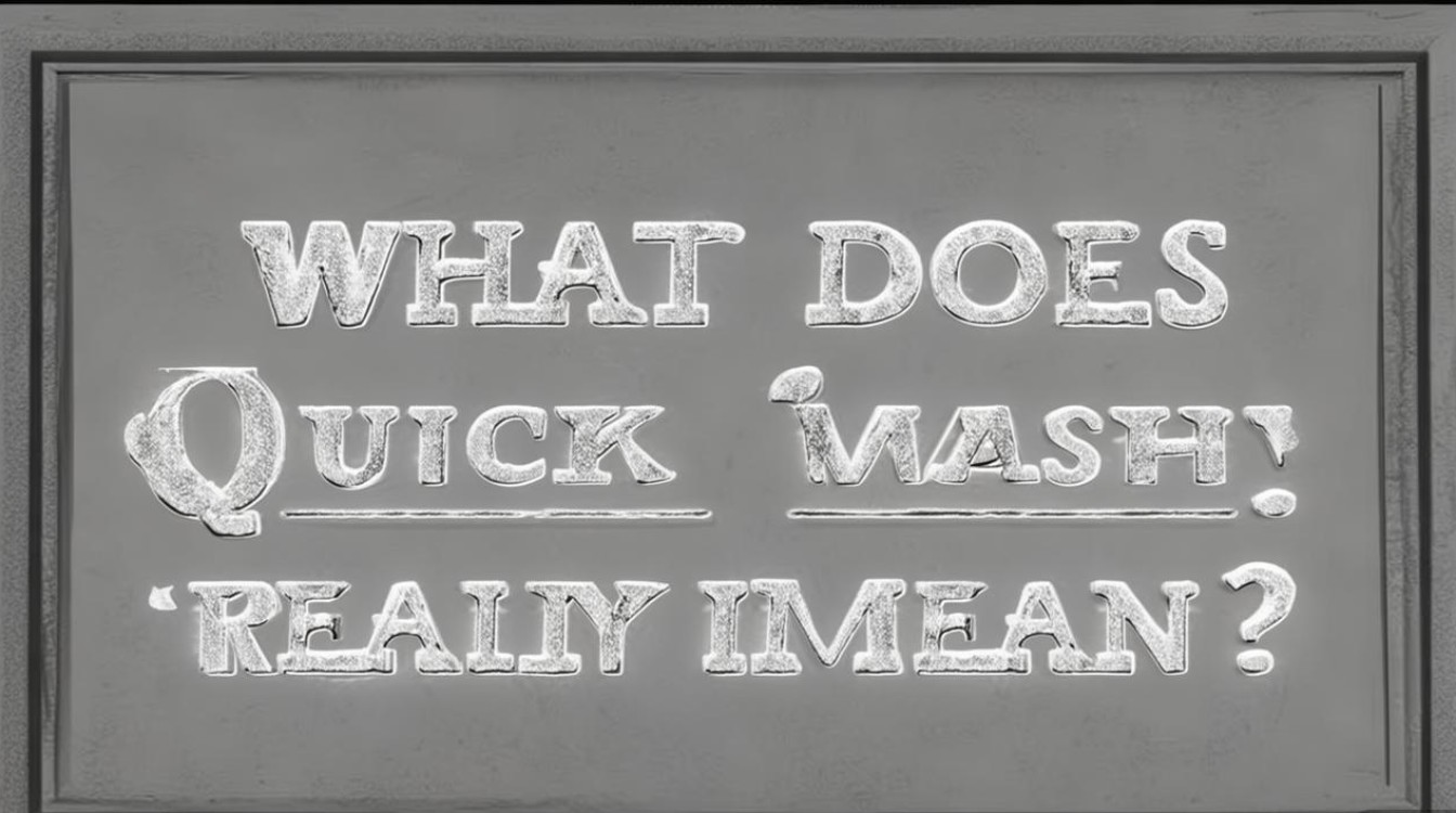 快洗究竟指什么? 快洗究竟指什么?
