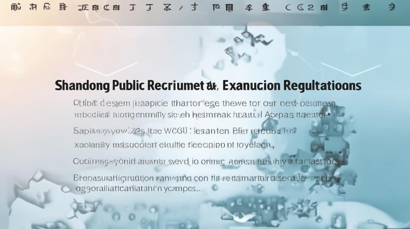 山东公开招聘考试规定有哪些核心内容？