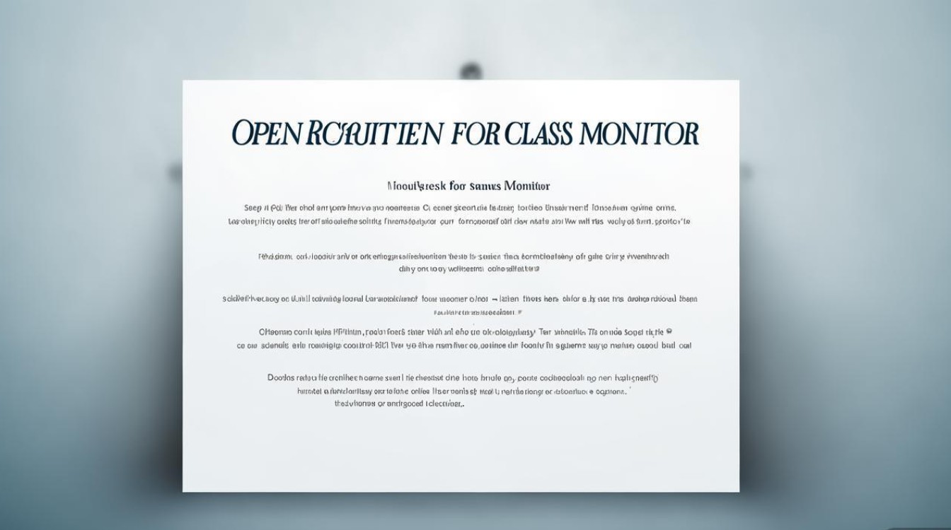 公开招聘班长书,班长职责与选拔标准是什么? 公开招聘班长书,班长职责与选拔标准是什么?