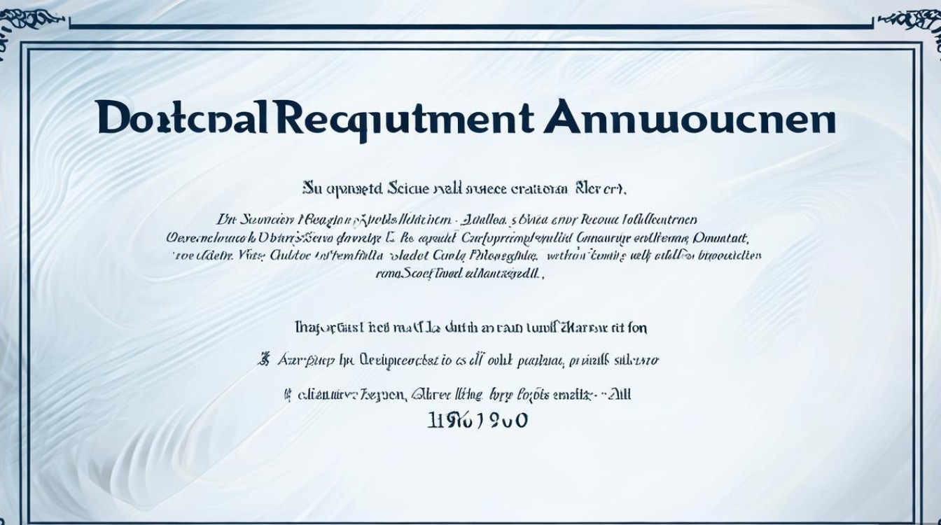 博士公开招聘，公告有何关键信息？