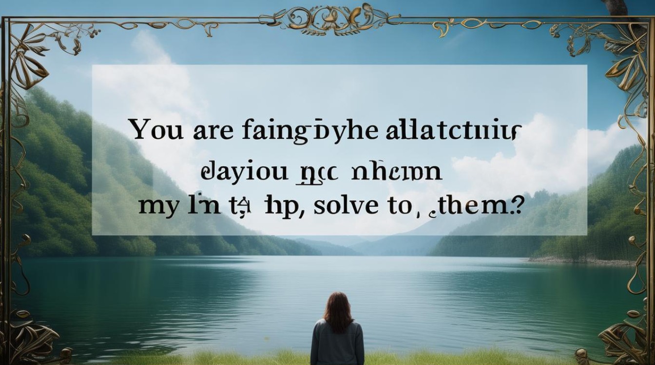 你正面临什么困难,需要我帮忙解决吗? 你正面临什么困难,需要我帮忙解决吗?