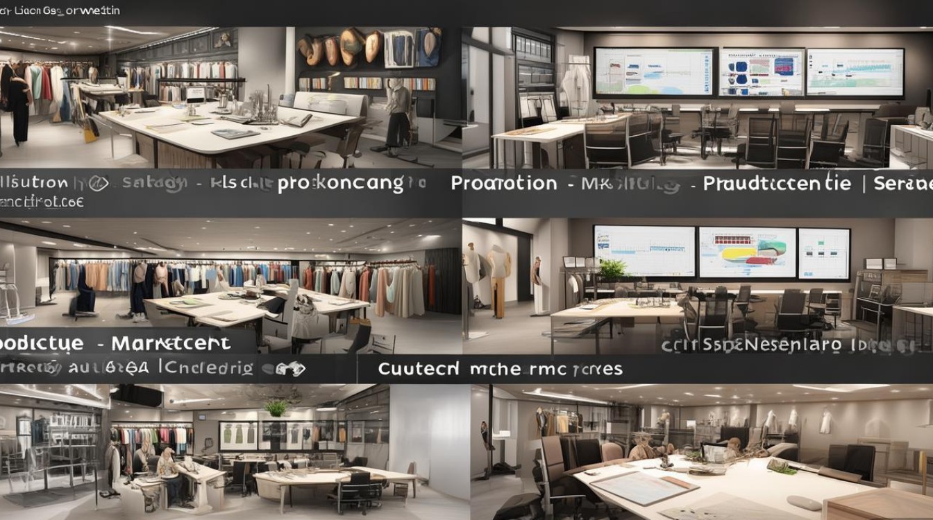 服装公司有什么部门