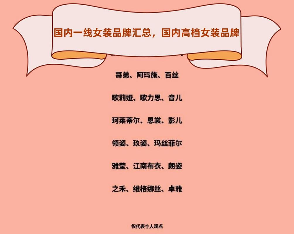 国内大牌服装有哪些
