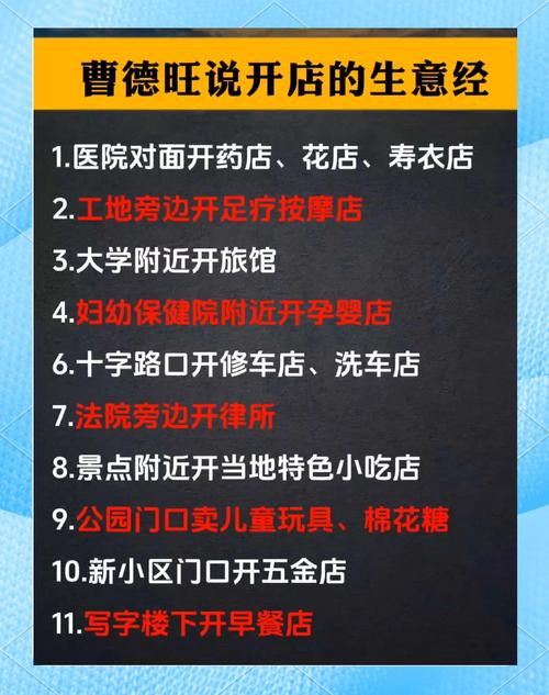 开店行业有哪些