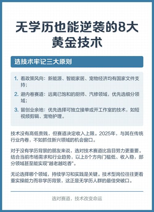 哪些技术门槛低