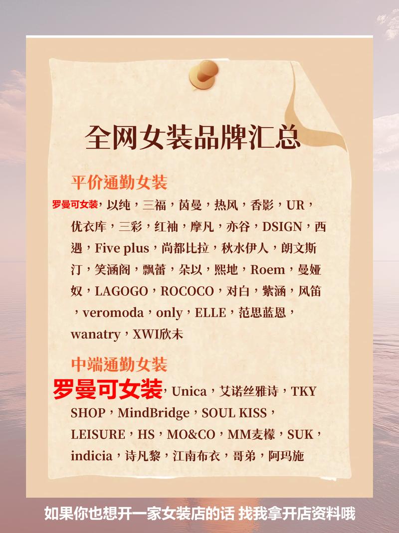 服饰加盟有哪些