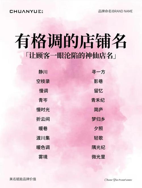 女装名子有哪些