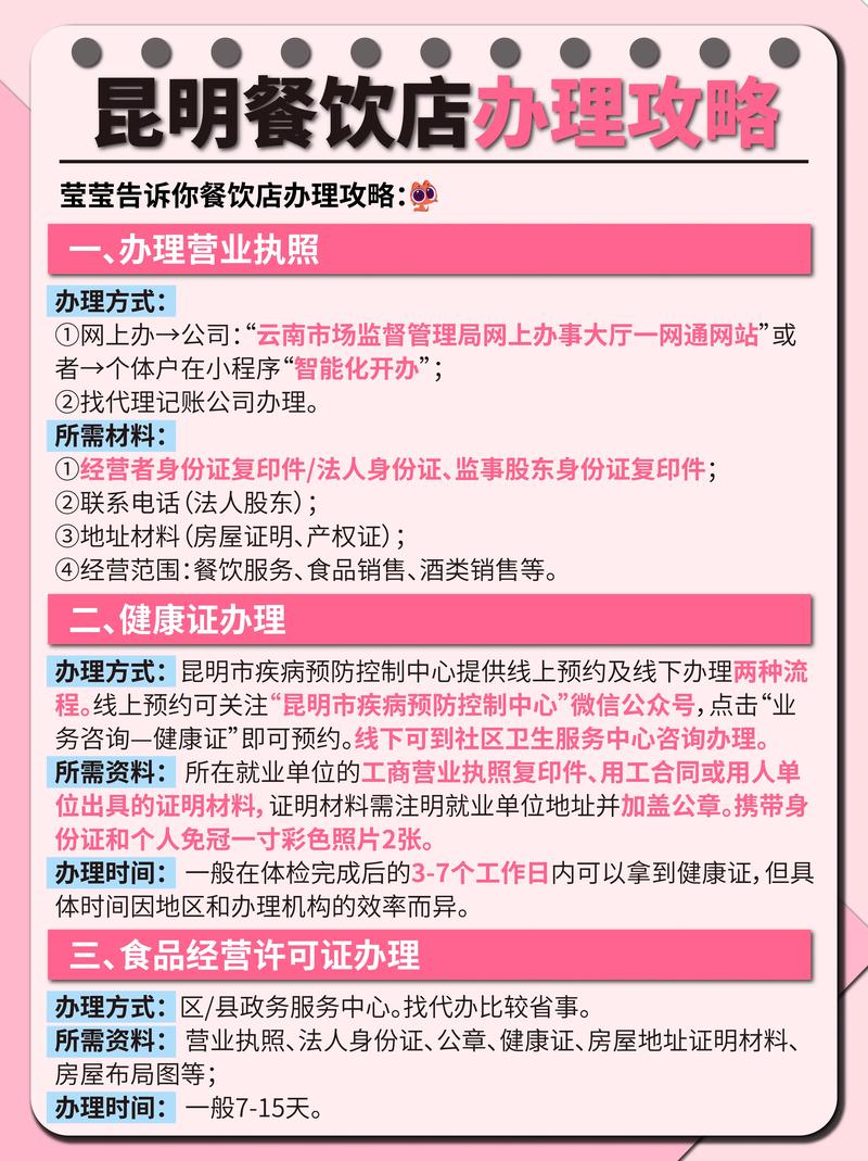 开办饭店需要哪些