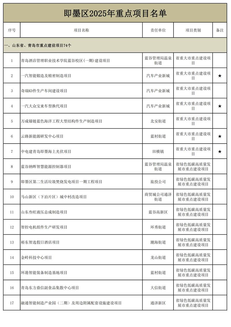 13大行业是哪些项目