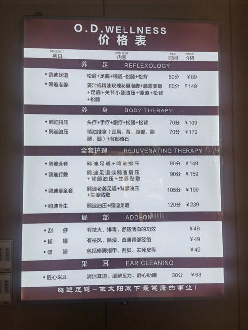 欧迪足道有哪些项目