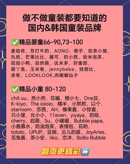 儿童服装大品牌有哪些